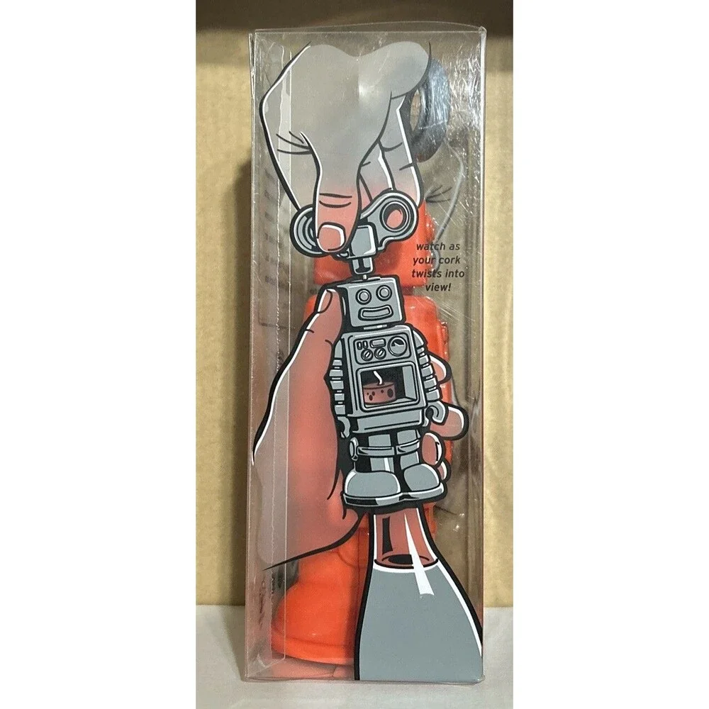 ROBOT BOTTLE Opener FRED ROBOTTLE Red -New Old stock -Great Gift $20 ret.